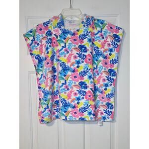 Tommy Bahama Floral Bathing Terry‎ Hooded Towel Coverup Girls OS